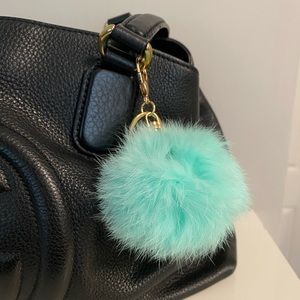 💕 3 for $75 💕 Tiffany Blue Rabbit Fur Bag Charm